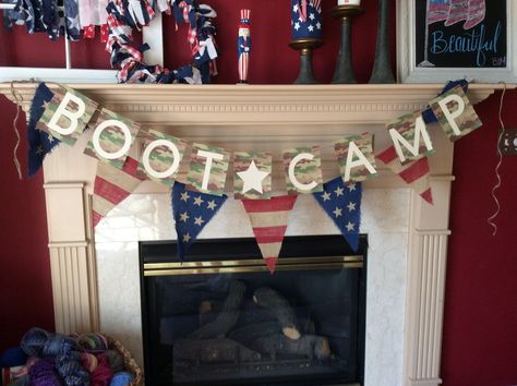 Navy Party Themes, Air Force Boot Camp, Military Send Off Party Ideas, Navy Party Decorations, Deployment Party, Marines Boot Camp, Military Party, Navy Party, Army Party