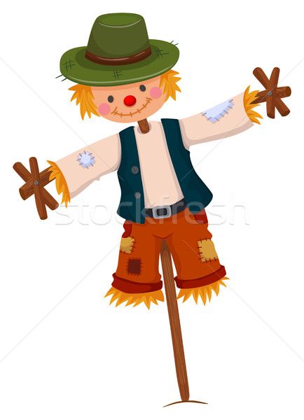 Make A Scarecrow, Hat Vector, Festival Image, Farm Crafts, Green Hat, The Crow, Green Hats, Wear Green, Christmas Drawing