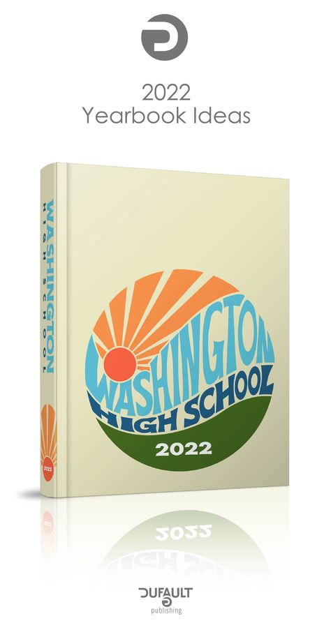 2022 yearbook theme cover idea Sunset Yearbook Theme, Yearbook Themes Retro, Colorful Yearbook Themes, Yearbook Cover Aesthetic, Cool Yearbook Cover Ideas, Graduation Cover, 2022 Yearbook Themes, Trendy Yearbook Covers, Yearbook Covers Aesthetic