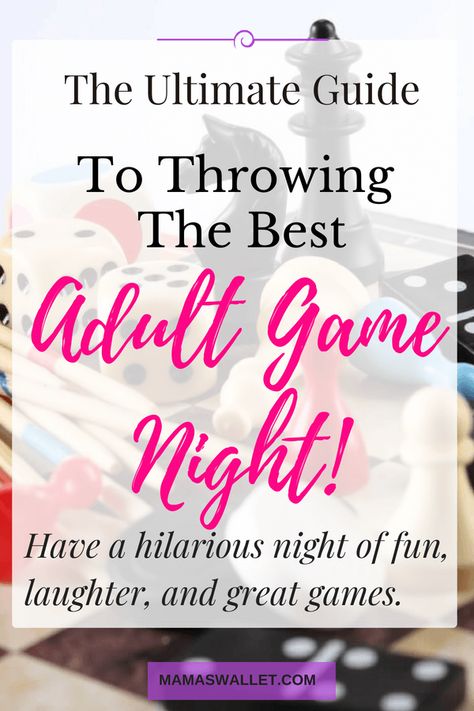 The Ultimate Guide To Throwing The Best Adult Game Night Ladies Game Night Ideas, Adult Game Night Party, Games For Ladies Night, Ladies Night Ideas, Ladies Night Games, Weekend Goals, Games Adults, Fun Games For Adults, Games For Ladies