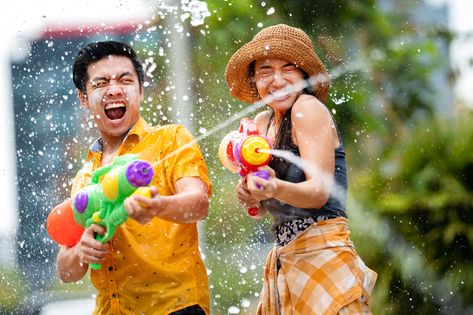 Songkran, the water splashing festival of Thailand Asia Cruise, Thailand Tourist, Illustration Music, Water Splashing, Songkran Festival, New Years Traditions, Festivals Around The World, New Year Photos, Norwegian Cruise Line