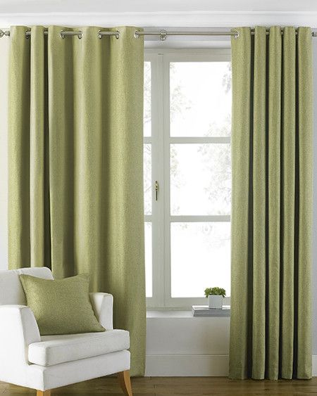 Colour Curtains, Curtains Green, Curtains Dunelm, Wide Curtains, Eyelet Curtains, Made To Measure Blinds, Types Of Curtains, Green Curtains, Curtain Sizes