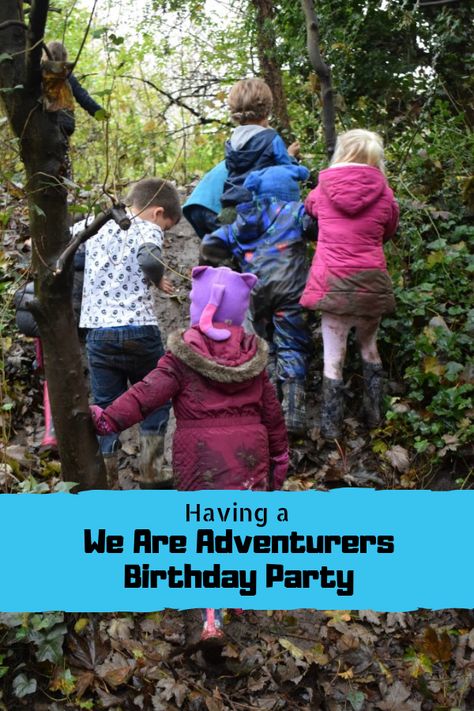 Now We Are Six: We Are Adventurers Birthday Party #kidsparty #childrensbirthday #childrensparty #birthdayparty #partyideas #partyplanning Pirates Birthday Party, Adventure Birthday Party, 6th Birthday Party, Camp Fire, Forest School, Childrens Birthday Party, 6th Birthday Parties, Toddler Life, Nature Activities