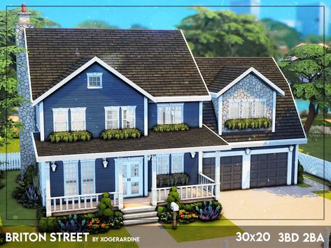 Sims 3 Houses, Sims3 House, Ts4 Builds, The Sims 4 Lots, Sims Inspiration, Sims 4 Kitchen, Sims Houses, Sims Builds, Sims 4 Bedroom