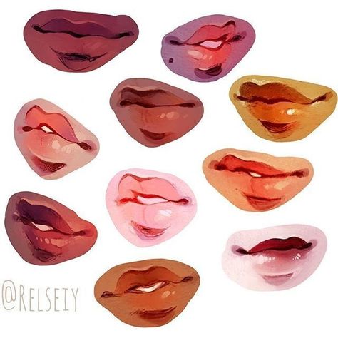 Lip Reference, Beautiful Pencil Drawings, 얼굴 드로잉, Lips Drawing, Arte Sketchbook, For Eyes, Watercolor Paint, Anatomy Art, Lip Pencil