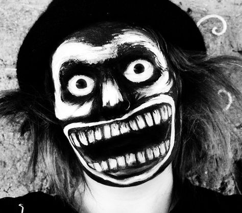 Mr Babadook Face Paint by SometimesAliceFX.deviantart.com on @DeviantArt Babadook Makeup, Babadook Costume, Valak The Conjuring Makeup, Valak Painting, Scary Face Paint Horror Makeup, Scary Faces Creepy Horror, Face Makeover, The Babadook, White Face Paint