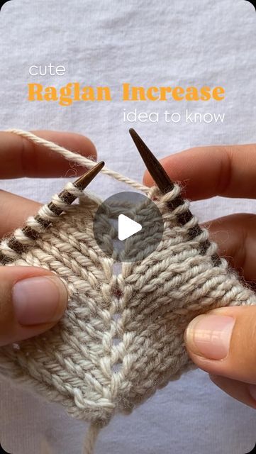 Handmade state of mind | Weronika Masztakowska on Instagram: "🇬🇧👇 Ciekawych pomysłów na dodawanie oczek nigdy za wiele 😎

____

You can never have too many interesting ideas for adding stitches😎 

#knittingtutorial #knittingpattern #nadrutach #handmadestateofmind #howtoknit #knittingtips #knittingyarn #knittingtechniques  #knittingreels #caston #fixtheknitting #yarn  #knittinginspiration #knittingaddict #knithat #knittinglife #knittinginstagram #knittingneedles" Raglan Knitting Pattern, Mini Tutorial, Knitting Tutorials, Instagram Tutorial, Seed Stitch, Pattern Knitting, Bind Off, Free Knitting Patterns, Garter Stitch