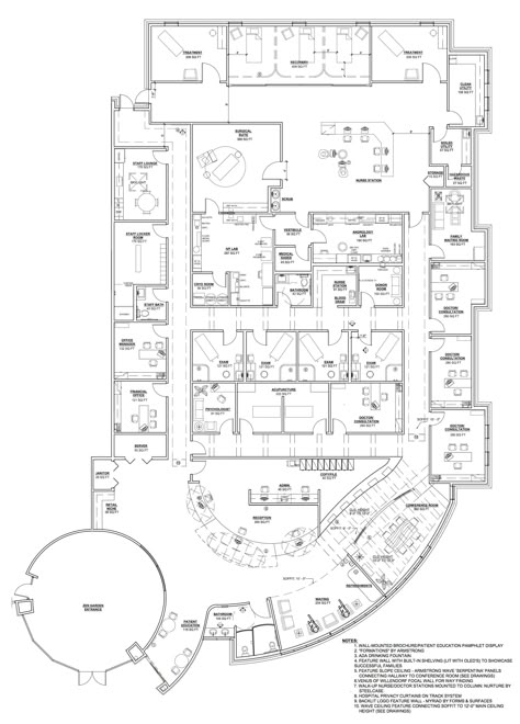 Fertility Clinic | Jen Strisower | Archinect Lobby Floor Plan, Hospital Floor Plan, Medical Clinic Design, Hospital Design Architecture, Floor Plan Symbols, Hospital Plans, Hotel Design Architecture, Studio Floor Plans, Building Design Plan