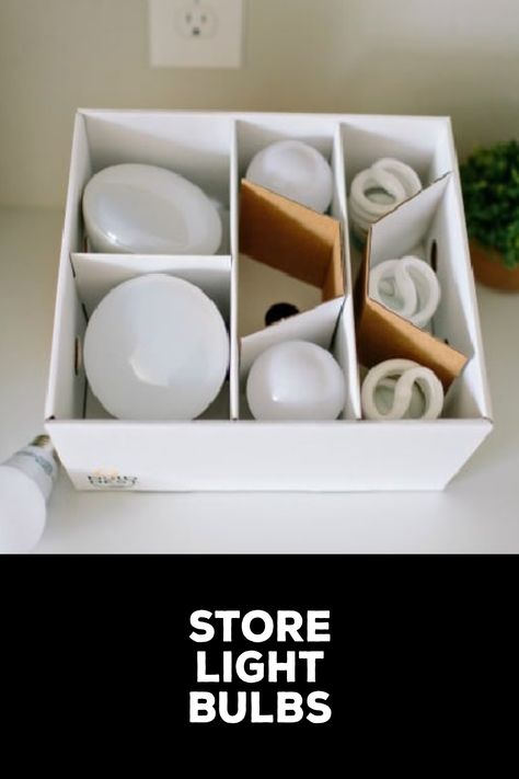 How to Store Light Bulbs How To Store Light Bulbs, How To Store, Safe Storage, Types Of Lighting, Storage Bins, Paper Towel, Easy Steps, Easy Step, Bubble Wrap