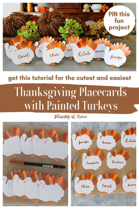 Transform your Thanksgiving table setting with whimsical turkey-themed place cards! This comprehensive guide provides all the inspiration you need to craft beautiful, custom cards that reflect your festive spirit and bring joy to your celebration. Get ready to impress your family and friends. Read this project and craft memorable place cards. Thanksgiving Name Place Cards For Kids To Make, Thanksgiving Name Cards Diy, Thanksgiving Table Name Cards Kids Diy, Thanksgiving Name Place Cards Diy Kids Easy, Thanksgiving Place Cards Kids Can Make, Thanksgiving Seating Cards, Thanksgiving Place Cards Cricut, Thanksgiving Name Craft, Diy Thanksgiving Place Cards