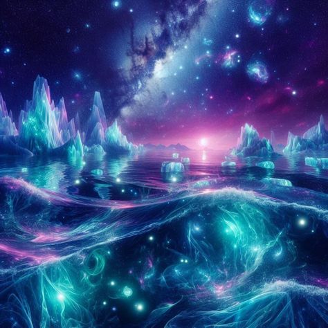 Cosmic ocean...🌌✨🌠 . . . #cosmic #cosmicart #cosmicocean #aiart #aiartist #aicommunity Ocean Concept Art, Astral Sea, Cosmic Ocean, Cosmic Art, Concept Art, Ash, Quick Saves, Art