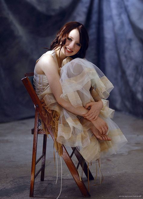 Emily Browning for OK Magazine Emily Browning, Emily B, Sucker Punch, Unfortunate Events, A Series Of Unfortunate Events, 8x10 Photo, A Chair, Browning, Horror Films