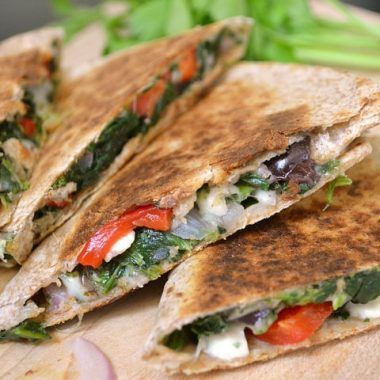 Mediterranean Quesadillas - Budget Bytes Budget Bytes, Resep Diet, Quesadilla Recipes, Chicken Quesadillas, Mediterranean Dishes, Mediterranean Diet Recipes, Quesadillas, Mediterranean Diet, Mediterranean Recipes