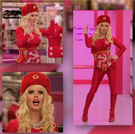 Katya Katya Drag Race, Rupaul Drag Race Outfits, Katya Costume, Drag Queen Dress To Impress, Katya Halloween, Katya Outfits, Drag Christmas, Brian Mccook, Trixie Katya