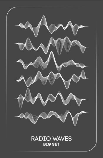 Audio Waves, Museum Branding, Communication Illustration, Radio Waves, Waves Abstract, Soundwave Art, Wave Illustration, Waves Vector, Wave Poster