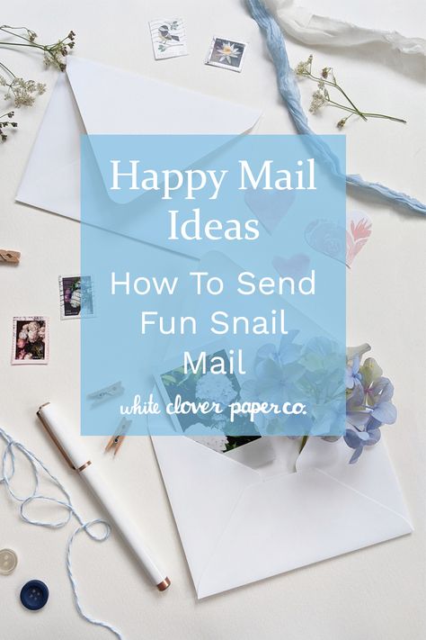 Ideas for decorating your letters and adding tiny tokens to make snail mail even more pretty and exciting! Creative Addressing Envelopes, Happy Mail Ideas, Snail Mail Aesthetic, Letter Writing Ideas, How To Send A Letter Mail Envelopes, Snail Mail Ideas, Things To Send To Your Penpal, Pen Pal Letters Elementary, Snail Mail Crafts