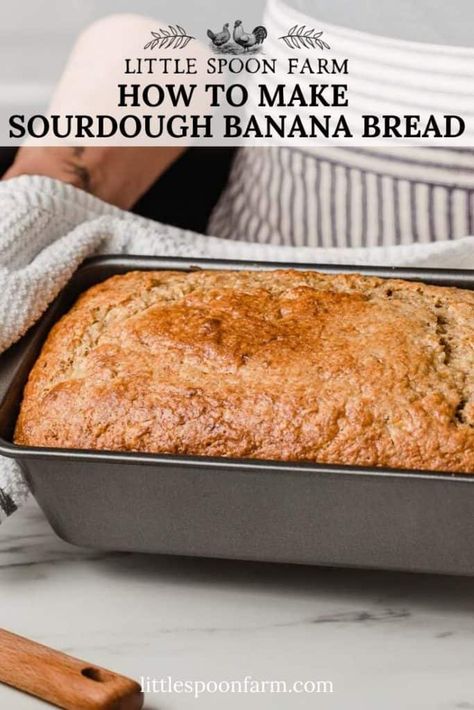 Sourdough Banana Bread Recipe, Sourdough Banana Bread, Sourdough Banana, The Best Banana Bread Recipe, Best Banana Bread Recipe, Recipe Using Sourdough Starter, The Best Banana Bread, Sourdough Starter Discard Recipe, Homemade Sourdough Bread