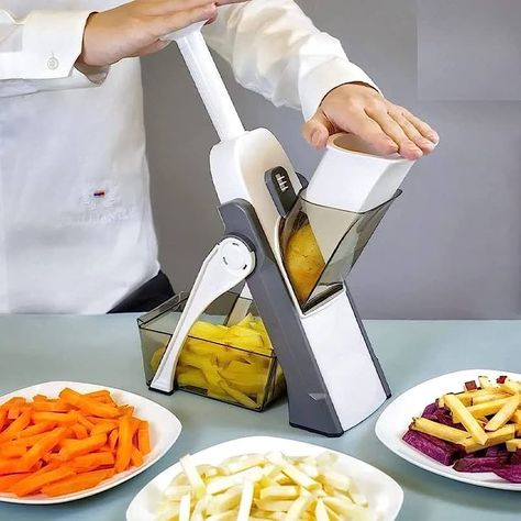 ROMINO Multifunctional Kitchen Vegetable Cutter, Push to Cut Spring Slicer Mandoline Chopper, Vegetable Shredder, Slicer with Stainless Steel Blades (Multi Color) : Amazon.in: Home & Kitchen Vegetable Shredder, Onion Chopper, Food Slicer, Mandolin Slicer, Vegetable Chopper, Vegetable Slicer, Vegetable Tools, Easy Drawing, Mandolin