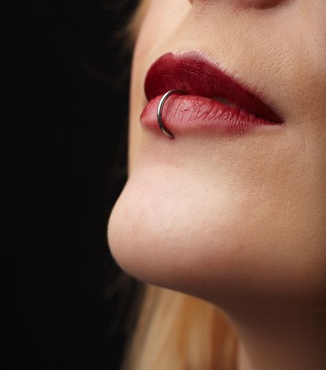 The hoop labret look is just so sexy and one of our favorite piercing trends. Shop our complete labret collection now. Labret With Hoop, Hoop Labret Piercing, Labret Ring Piercing, Vertical Labret Piercing Hoop, Labret Piercing Hoop, Vertical Labret Ring, Vertical Labret Piercing Jewelry, Labret Hoop, Ring Lip Piercing