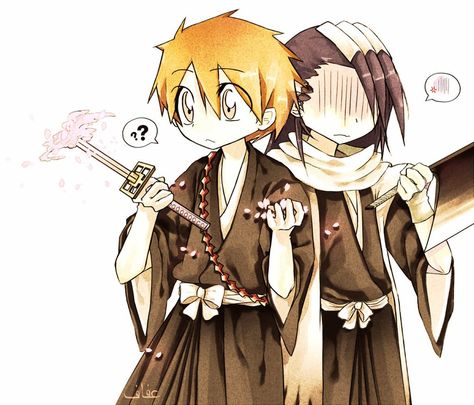 Ichigo X Byakuya, Ichigo And Byakuya, Byakuya X Ichigo, Bleach Ships, Kuchiki Byakuya, Bleach Funny, Byakuya Kuchiki, Bleach Anime Ichigo, Bleach Fanart