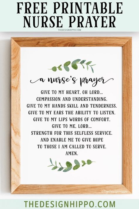 Free nurse prayer printable to thank the amazing nurses in your life. Perfect for nurse appreciation day, week or graduation. Featuring a beautiful quote, this printable can be framed as wall art decor for office or home. #freeprintable #nurseprayer #nurseappreciation #nurseprintable Nurse Home Office, Nurse Project Ideas, Nurse Office Decor Ideas Professional, Nursing Office Decor Ideas, Nursing Office Decor, Nurses Office Decor, Nurse Office Decor Ideas, School Nurse Quotes, Nurse Appreciation Ideas