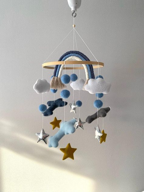 Plane baby mobile Airplane mobileAirplane décorTravel | Etsy Crib Mobile Boy, Plane Nursery, Airplane Nursery Decor, Baby Mobile Boy, Rainbow Mobile, Airplane Nursery, Baby Boy Mobile, Boy Nursery Decor, Baby Boy Cribs