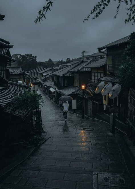 Japan Countryside, Anime Bad, Countryside Photos, Japanese Countryside, Rainy Street, Rainy City, Rainy Day Aesthetic, Rain Wallpapers, Japan Street