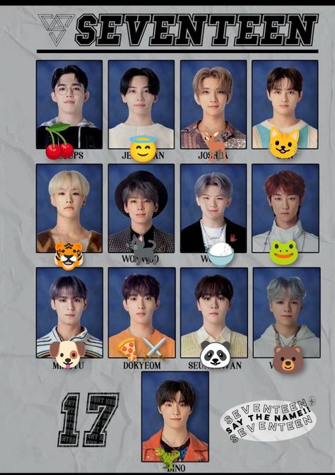 Special symbols in Seventeen Seventeen Emoji Representation, Seventeen Symbol, Seventeen Emoji, Seventeen Members Names, Seventeen Merch, Freebies Kpop, Freebie Ideas, Seventeen Members, Svt Kpop