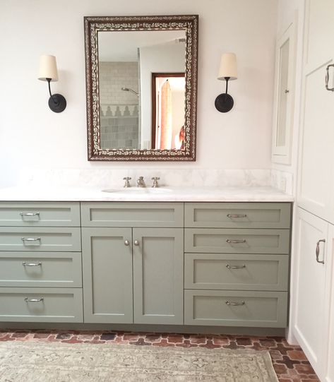 Gray And White Bathrooms, Spanish Transitional, Main Bathroom Remodel, Spanish Colonial Decor, Stained Shiplap, Santa Barbara Style Homes, Spanish Mission Style, Spanish Style Tile, Tiled Staircase