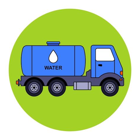 A blue truck carries purified drinking w... | Premium Vector #Freepik #vector #cargo-van #tank-truck #car-shipping #truck-transportation Lupita Anaya, Truck Transportation, Water Truck, Sunset Logo, Water Tank Truck, Company Letterhead, Truck Tank, Fuel Truck, House Logo Design