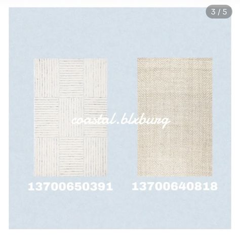 Coastal Wall Decals, Bloxburg Rug, Bloxburg Rug Decal Codes, Rug Codes, Bloxburg Photos, Bloxburg Beach House, Roblox Decals, Pic Code, Floor Decals