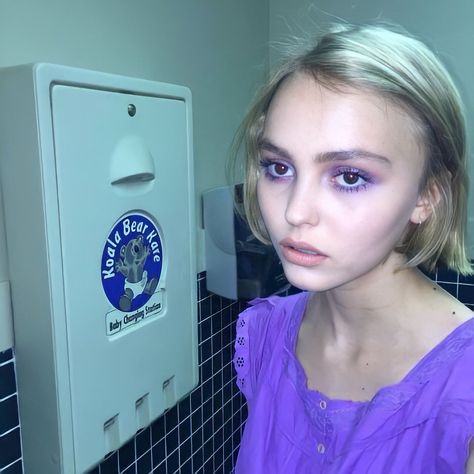 Lily Rose Depp Purple, Rose Depp Lily, 2015 Instagram, Lily Rose Depp, Lily Rose, We Heart It, Lily, Lost, Purple