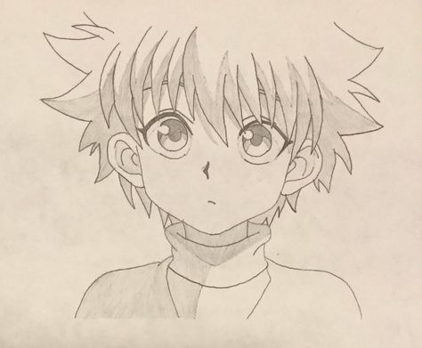 Killua Drawing, Anime Mouth Drawing, Anime Lineart, Anime Head, Anime Canvas Art, Drawing Wallpaper, Anime Drawing, Anime Canvas, Anime Drawings Tutorials