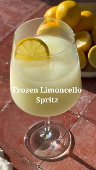 Limoncello Spritz, Spritz Recipe, Lemon Sorbet, Recipes Seafood, Carbonated Drinks, Lemon Slice, Frozen Drinks, Summer Cocktails, July 1