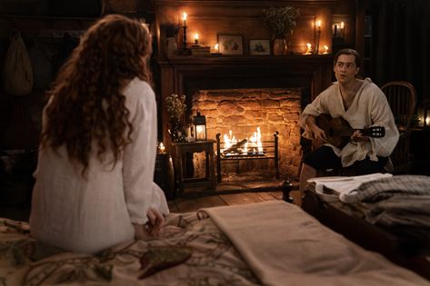 Outlander Wedding Night, Historical Documentaries, Outlander Show, Outlander Wedding, Outlander Novel, Richard Rankin, The Fiery Cross, Outlander Quotes, Night Film