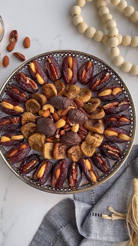 Stuffed Dates! in 2022 | Buffet food, Sweet treats, Food Dates Ramadan, Date Recipes Desserts, Ramadan Recipes Iftar, Ramadan Sweets, Recipes Healthy Snacks, Ramadan Desserts, Healthy Foods To Make, Stuffed Dates, Iftar Recipes