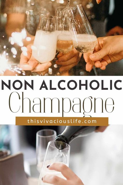 Non alcoholic champagne, where the classy world of bubbles meet the bliss of no hangover. As an enthusiast of all things food and beverage, I've ventured into the realm of bubbly beverages that sparkle without the spirits. Mock Champagne, Non Alcoholic Mimosa, No Hangover, Non Alcoholic Champagne, Cranberry Mocktail, Prosecco Drinks, Best Sparkling Wine, Alcohol Free Wine, Alcohol Free Cocktails