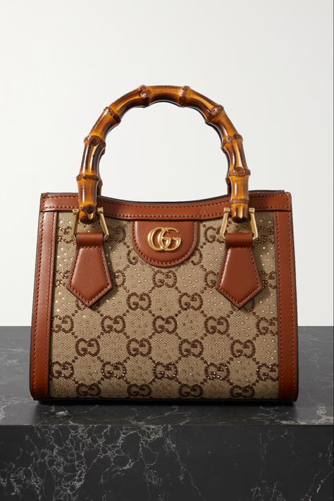 Gucci Hand Bag Gucci, Luxury Purses Gucci Bags, Gucci Bamboo Bag, Gucci Bags Handbags, Gucci Diana, Gucci Products, Hollywood Glamor, Multi Colored Bag, Shoe Storage Solutions