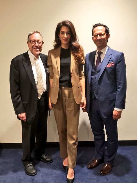 United Nations Speech, Clooney Amal, Amal Alamuddin, Human Rights Lawyer, Women Ceo, United Nations General Assembly, Amal Clooney, Checked Suit, Global Citizen