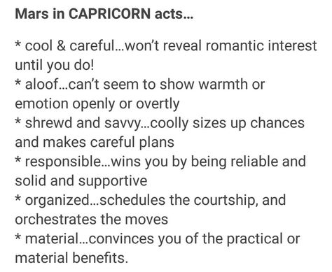 Mars in Capricorn acting.. Mars Capricorn, Capricorn Mars, Capricorn Mars Aesthetic, Mars In Capricorn, Mars In Capricorn Woman, Capricorn Turn Ons Female, Capricorn Full Moon Affirmations, Capricorn When Mad, Capricorn Aesthetic