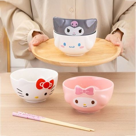 Bowls And Plates, Karakter Sanrio, Design Japonais, Cartoon Bag, Kawaii Cartoon, Hello Kitty My Melody, Japanese Cartoon, Etude House, Dish Sets