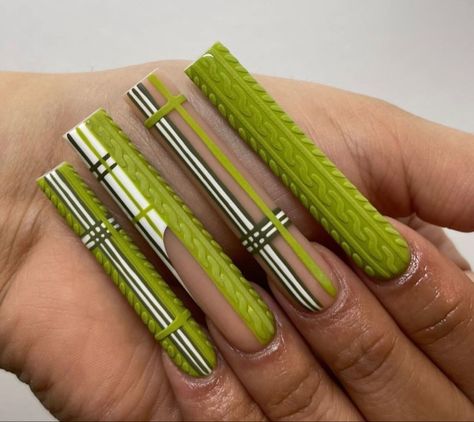 Plaid Nails, Dope Nail Designs, Nail Swag, Fake Nail, Colorful Nail Designs, Glam Nails, Acrylic Nails Coffin, Square Acrylic Nails, Unique Nails