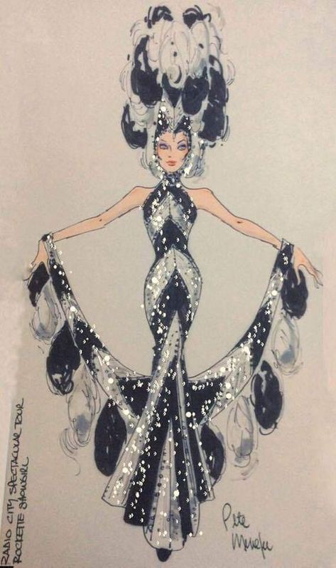 Cabarets-world | By Pete Menefee | Facebook Drag Queen Dresses, Drag Outfit Ideas, Drag Queen Outfits Ideas, Drag Queen Fashion, Stage Costume Design, Drag Queen Costumes, Burlesque Outfit, Costume Design Sketch, Showgirl Costume