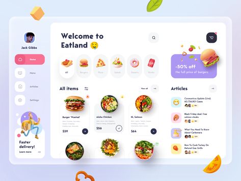 Food Delivery Website, �การออกแบบ Ui Ux, Ux Project, Food Website Design, Food Web Design, Food Delivery Service, Food Delivery App, Mobile App Design Inspiration, Ui Design Website