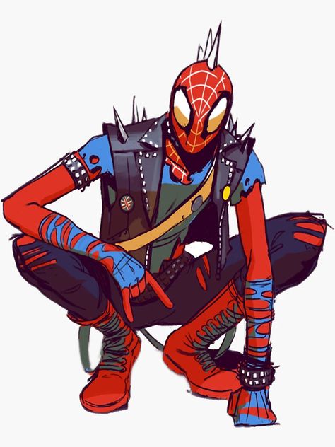 Deadpool Y Spiderman, Punk Drawing, All Spiderman, Spider Punk, Miles Morales Spiderman, Arte Punk, Spiderman 3, Marvel Characters Art, Spiderman Artwork