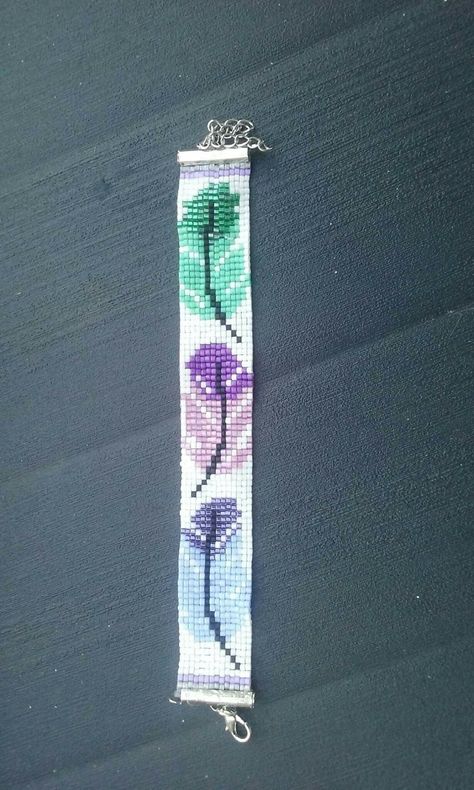 Bead Looming, Stitch Bracelet, Native Beading Patterns, Loom Jewelry, Bead Loom Pattern, Loom Bracelet Patterns, Motifs Perler, Seed Bead Patterns, Diy Bracelets Patterns