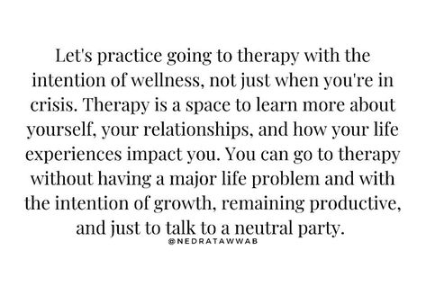 Therapist Quotes, Learn More About Yourself, Go To Therapy, Counseling Techniques, Growing Quotes, Psychology Studies, Healing Thoughts, Therapy Quotes, Postive Life Quotes