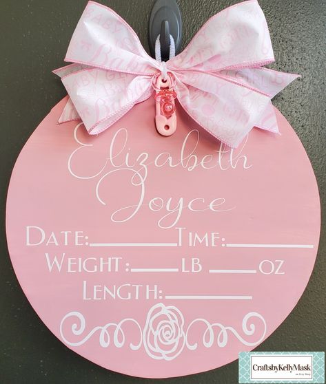 New Baby Announcement Door Hanger. Baby Boy. Baby Girl. Birth Announcement. Hospital Door Hanger #craftsbykellymask #babygirl #babyboy https://etsy.me/2ESWyW5 Princess Hospital Door Hanger Girl, Baby Door Hangers Girl Hospital, Baby Door Hanger For Hospital Girls Diy, Baby Hospital Door Hanger Girl, Diy Birth Announcement Sign, Baby Door Hangers Girl, Baby Girl Door Hanger For Hospital, Baby Door Hanger For Hospital Boys, Diy Hospital Door Hanger