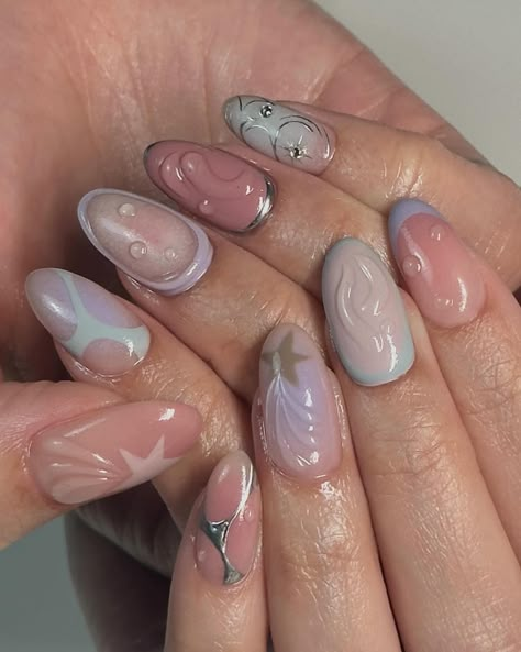 🌟MUTED PASTELS 🌟 Actually loving this colour combo which softens this bold look! It’s also sooo appropriate for the autumn season 🥰🍂 ✨structured efile + level 3 nail art + charms 🌟custom press ons available through dm or Etsy link in bio ✨book an appointment via link in bio #nails #nailsofinstagram #nailsoftheday #nailsnailsnails #nails2inspire #kawaiinails #cutenails #holidaynails #3dnailart #texturednails #pinterest #tiktok #nailsdesign #gelnails #gelnail #gelnailsdesign #nailstagram ... Muted Autumn Nails, Muted Pastel Nails, Nail Art Book, Press On Nails Cute, Nail Colour Combos, Nail With Charms, Sienna Nails, Press On Nails With Charms, Nail Art Autumn