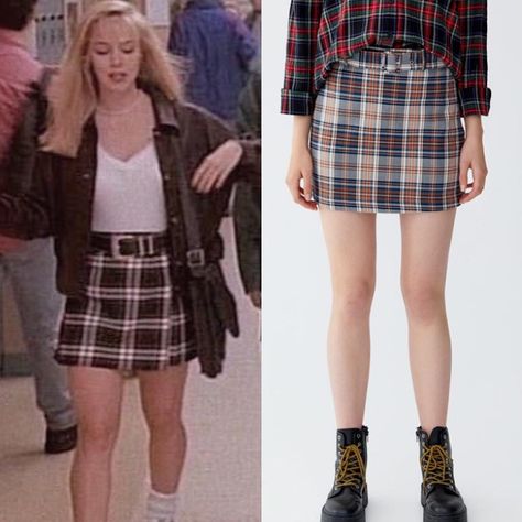 90210 Fashion on Instagram: “Totally cool in gingham skirt @pullandbear #beverlyhills90210 #kellytaylor” 80s Outfits Skirt, 90210 Outfits, Jenny Garth, 90210 Fashion, 90s Outfits, Outfits Skirt, High School Fashion, Jennie Garth, 80's Fashion